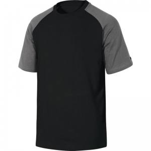 Koszulka T-shirt, GENOA, Delta Plus, czarno-szara